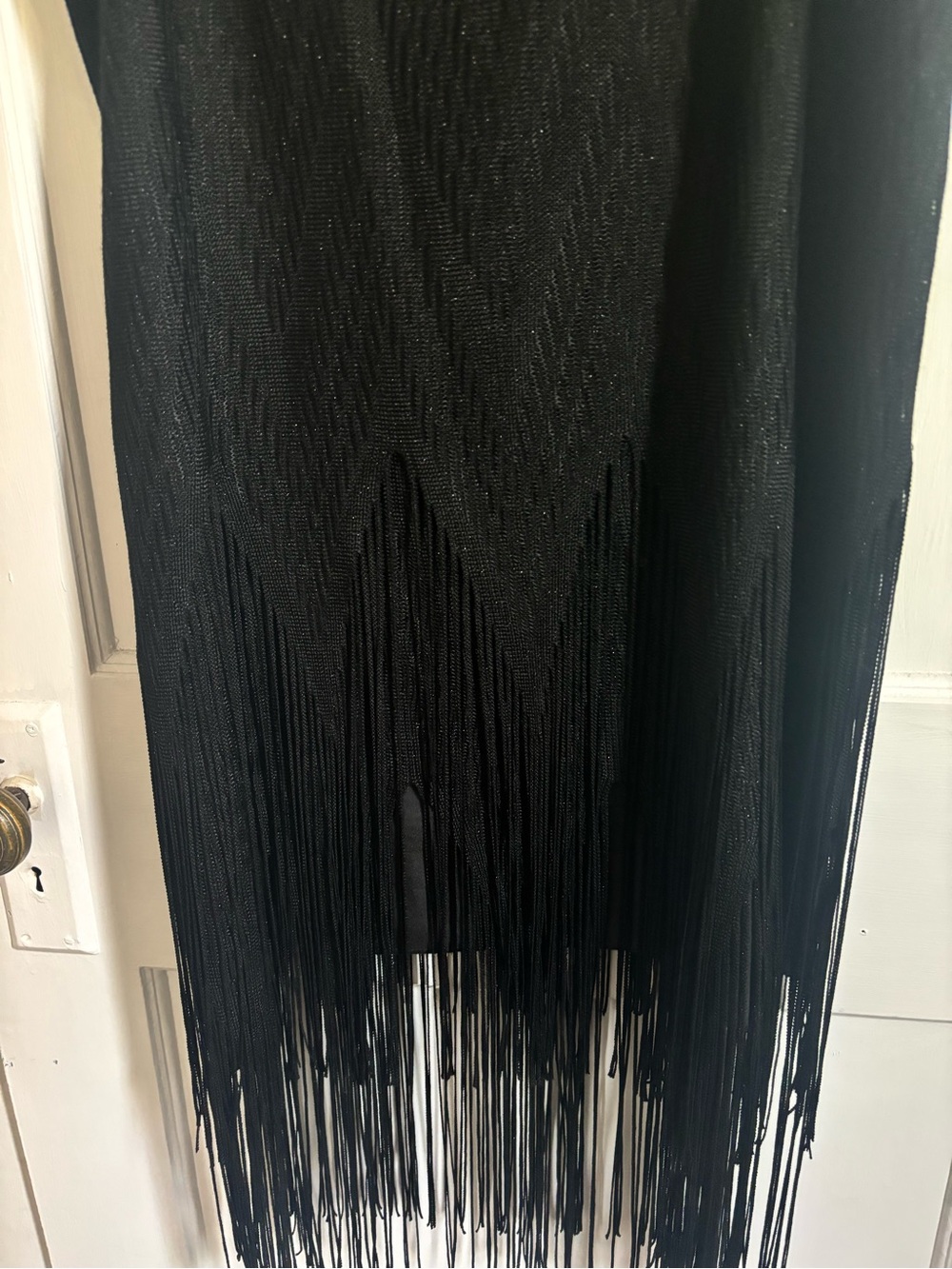 2000s Anna Sui Boho Crochet Fringe Dresse - Picture 5 of 10